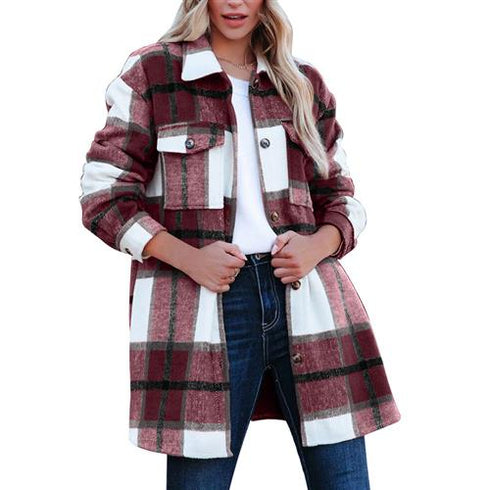 Fashion Casual Long Shirt Coat Women - ROUTINE FASHION